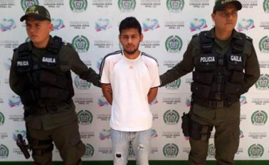 Leonardo Javier Camacho Pérez, de 22 años, según las autoridades, exigía $1 millón 500 mil a su víctima. Colprensa