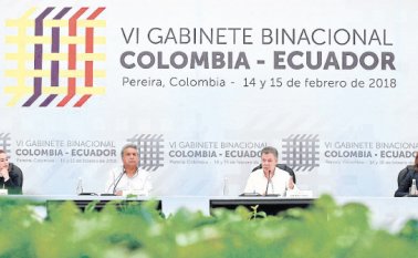 VI Gabinete Binacional Colombia-Ecuador. Colprensa