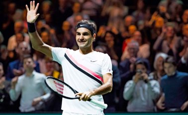 El tenista suizo venció en otra final al búlgaro Grigor Dimitrov. Roger Federer había alcanzado nuevamente el primer puesto mundial al instalarse en las semifinales del Torneo de Róterdam. Ayer superó sus expectativas y lo ganó. AFP