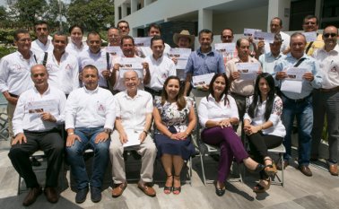 En el hotel Casablanca se llevó a cabo la ceremonia en la que se entregaron las bonificaciones a los 13 productores de Toledo, Labateca, Chinácota y Ocaña. Juan Pablo Cohen
