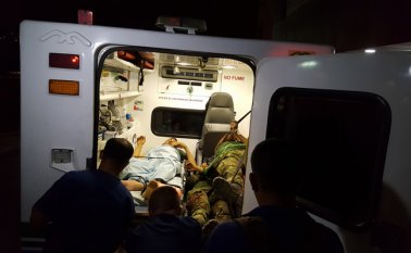 Diez de los heridos llegaron a la clínica Medical Duarte, los otros fueron atentidos en el Hospital Erasmo Meoz. Cortesía