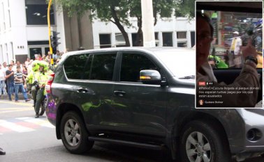 En la concentración previamente se habían presentado algunos enfrentamientos, que llevaron a la Policía a usar gases lacrimógenos. Alfredo Estévez y Facebook