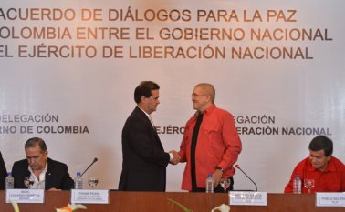 Los diálogos de paz con el Eln están congelados por los recientes ataques terroristas de esa guerrilla. Archivo