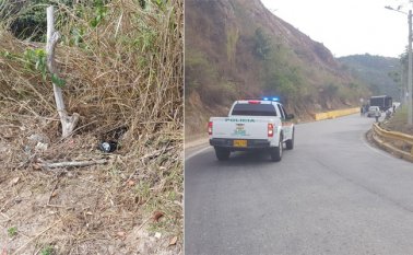 La bomba artesanal fue desactivada, el tiempo que la zona se mantuvo acordonada.  Policía Nacional