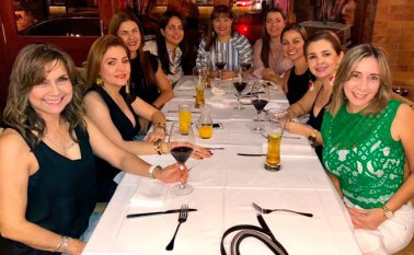 En el restaurante Spezia Laura Correal