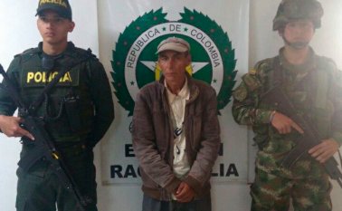 El adulto mayor detenido es natural de Soatá, Boyacá. Cortesía