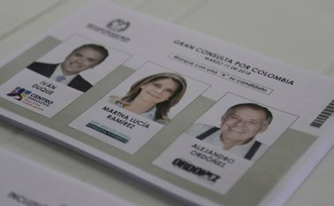 Este fue uno de los tarjetones de la polémica. Colprensa