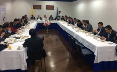 Los congresistas y las directivas del Partido Conservador no lograron llegar a un acuerdo sobre el apoyo que le brindará la colectividad a Germán Vargas Lleras o Iván Duque. Cortesía