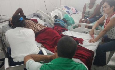 La recién nacida está en la Unidad de Cuidados Intensivos (UCI) del hospital San José de Torices, en Cartagena, pues fue un parto prematuro. Tomada de Twitter