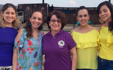 Pilar Villamizar, Andrea Lemus, Lula García Herreros, Martayita Gutiérrez y Grace Ortega. Cortesía