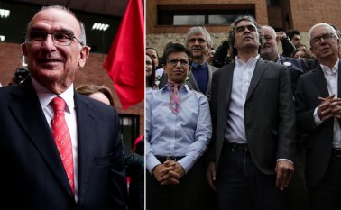 “Esto no es un problema de egos, se lo propuse el doctor Fajardo con una consulta para el 11 de marzo, pero lastimosamente no se pudo”, señaló De la Calle (izquierda). Colprensa