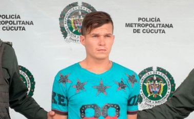 Patiño lo sindican de ser el asesino de Alexis Valbuena Montaña, de 28 años, 'Pollo'. Policía Nacional