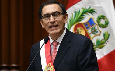 Martín Vizcarra jura como presidente constitucional de la República, acto en el que también pronuncia su Mensaje a la Nación. AFP