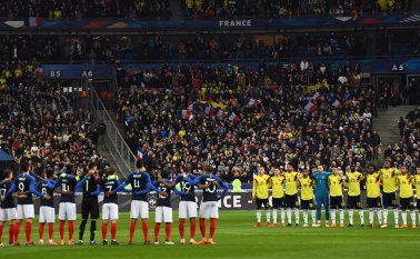 Minuto de silencio. AFP