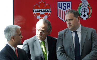 Además de Marruecos, la candidatura conjunta de Estados Unidos-Canadá-México aspira a organizar el Mundial de Fútbol 2026. Archivo