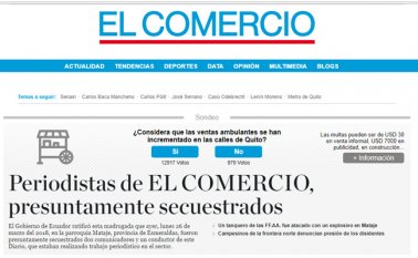 La Fuerza Pública ecuatoriana afronta desde hace dos meses una inusual ofensiva en Esmeraldas a manos presuntamente de disidentes de las Farc. Captura de pantalla