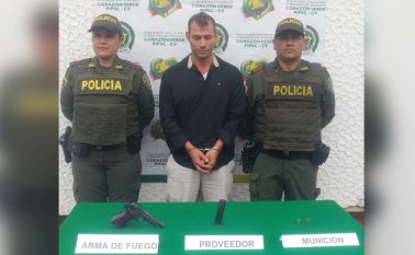 Jorge Luis Rodríguez enfrentará cargos por los delitos de fabricación, tráfico y porte de armas de fuego y hurto. Policía Nacional