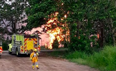 Explosión en puerto Boyacá. Colprensa