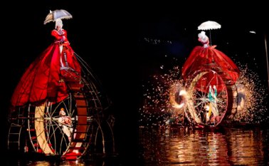 La compañía Ilotopie de Francia fue la encargada de cerrar la versión 2018, del Festival Iberoamericano de Teatro de Bogotá, en el parque Simón Bolívar. Colprensa