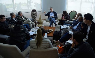 Santos dijo que se adelanta la construcción y dotación del hospital José María Hernández, por más de 33 mil millones de pesos. La obra tiene un 42 por ciento de avance. Colprensa