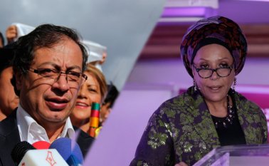 Gustavo Petro y Piedad Córdoba. Colprensa