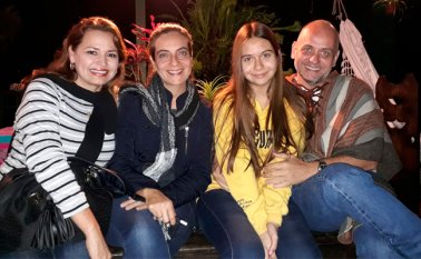 Pilar Navas, Rosario Sánchez, María Ríos y Carlos Ríos. Cotesía