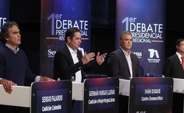 El pronóstico de Cifras & Conceptos difiere de los resultados de las últimas encuestas, que dan a Duque en primer lugar y a Petro en segundo. Tomada de Twitter