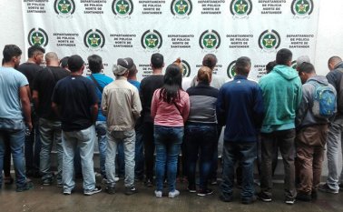 36 venezolanos y cuatro ecuatorianos fueron detenidos por las autoridades. Policía