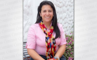 Claudia Marcela Rubio Guerrero trabaja actualmente en una cruda historia de la vida real. Alfredo Estévez / La Opinión