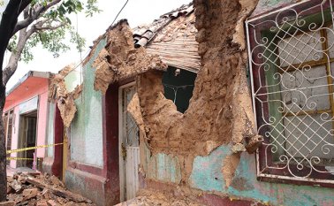 En el barrio Manuela Beltrán hay 18 casas afectadas. La Opinión