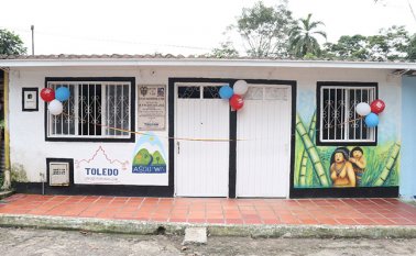 En el corregimiento Samoré se entregó a la comunidad indígena u’wa un hogar de paso, para que tengan un espacio donde quedarse cuando requieran de desplazamiento para acceder a servicios médicos. Cortesía