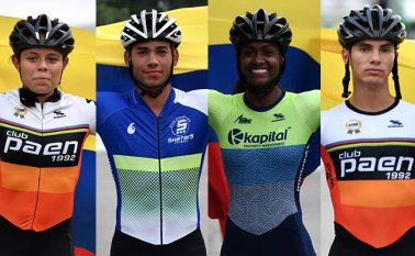 Valeria Rodríguez, Alejandro Huertas, Yesenia Escobar y Jaime Uribe. Fedepatín