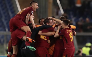 El equipo romano se clasifica para las segundas semifinales de su historia, tras hacerlo en 1984. AFP