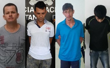 Orlando Meneses Carrascal, Jhorman Andrey Barbosa, Guillermo Rincón Galán y Pablo César Rangel Sáenz. Policía