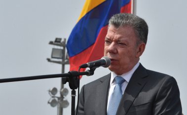 El presidente Santos recalcó que 'Guacho' es ciudadano ecuatoriano y delinque en territorio colombiano. Colprensa
