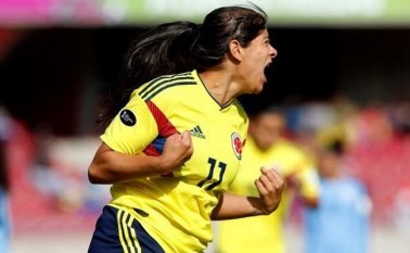 Catalina Usme es la colombiana que más goles ha anotado en una sola edición de una Copa América Femenina. @FCFSeleccionCol