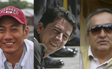 El periodista Javier Ortega (32 años), del fotógrafo Paúl Rivas (45) y del conductor Efraín Segarra (60) fueron secuestrado y asesinados por una disidencia de las Farc. AFP