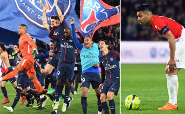 el colombiano Radamel Falcao anotó al minuto 76 un gol para el París Saint-Germain. AFP