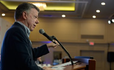 “Quiero reiterar mi condena y la de todo el pueblo colombiano a este asesinato terrible de los periodistas”, expresó el presidente Santos. Presidencia