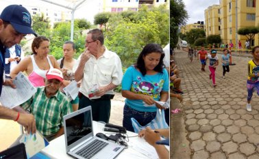 Los niños disfrutaron de actividades lúdicas y deportivas. La Opinión