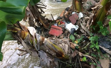 Se presume que la persona fue asesinada hace más de una semana. Este es el lugar en donde estaba el cadáver. Cortesía
