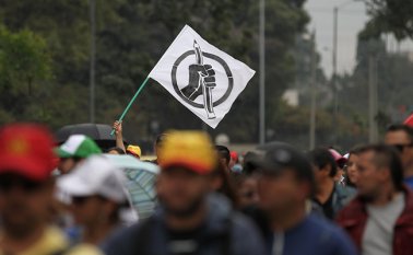 El más reciente paro se dio el pasado 21 de febrero, durante un día, y con movilizaciones en las principales ciudades de Colombia. Colprensa