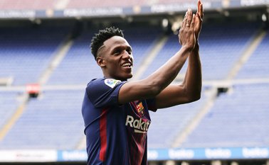 Yerry Mina, futbolista colombiano. AFP