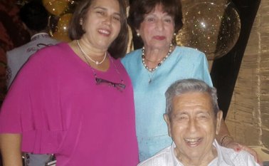 Rosario Faillace, Magola de Faillace y Jaime Faillace. Laura Correal