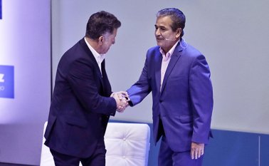 Jorge Luis Pinto y Juan Carlos Osorio discutieron el fin de semana sobre el Mundial de Rusia. Concordaron en que la preparación de los técnicos y el choque con grandes selecciones son la clave para destacar en una Copa Mundo. AFP