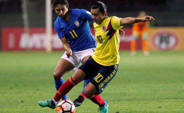 3-0 fue el marcador del partido entre Colombia y Brasil. AFP