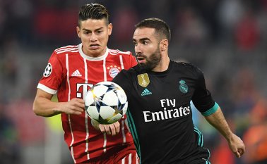 El premio a la insistencia lo consiguió el Bayern con su gol en el 28: James Rodríguez abrió para Joshua Kimmich, que entró en el área y envió un remate cruzado que, pese a que Navas llegó a tocar, terminó subiendo al marcador. AFP