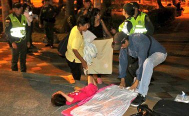 Estos operativos de control y verificación en el parque Simón Bolívar se mantendrán activos, según la Policía. Policía Nacional