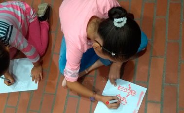 Niños beneficiados. Cortesía