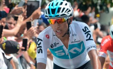 Egan Bernal, ciclista colombiano del Sky. El País